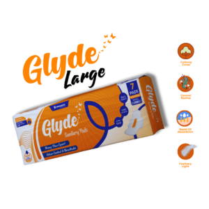 Glyde Large Sanitary Pads (240mm, Pack of 7)