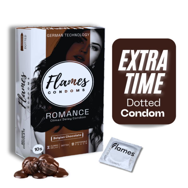 Flames Condoms: Chocolate-Flavored